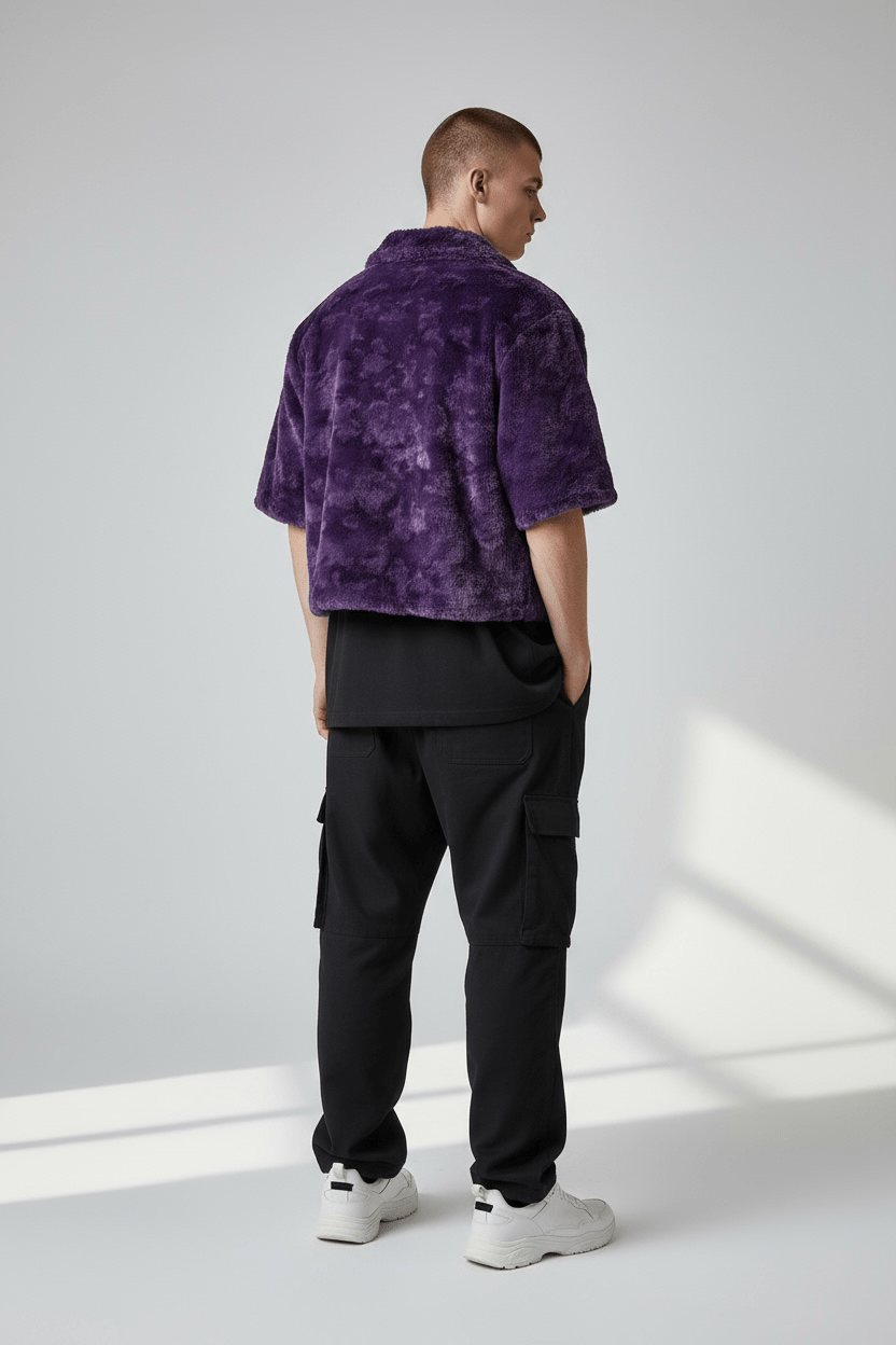 Amethyst Plush short Sleeve Shirt - Closet No. 11